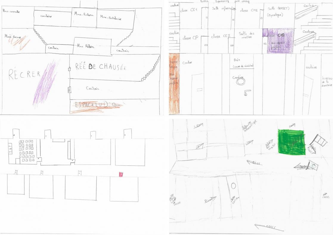 quelques plans/représentations de l'école