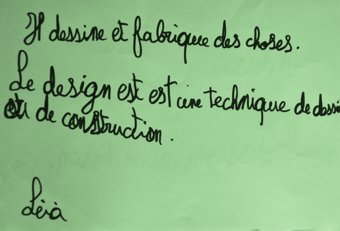 Apprentis designers