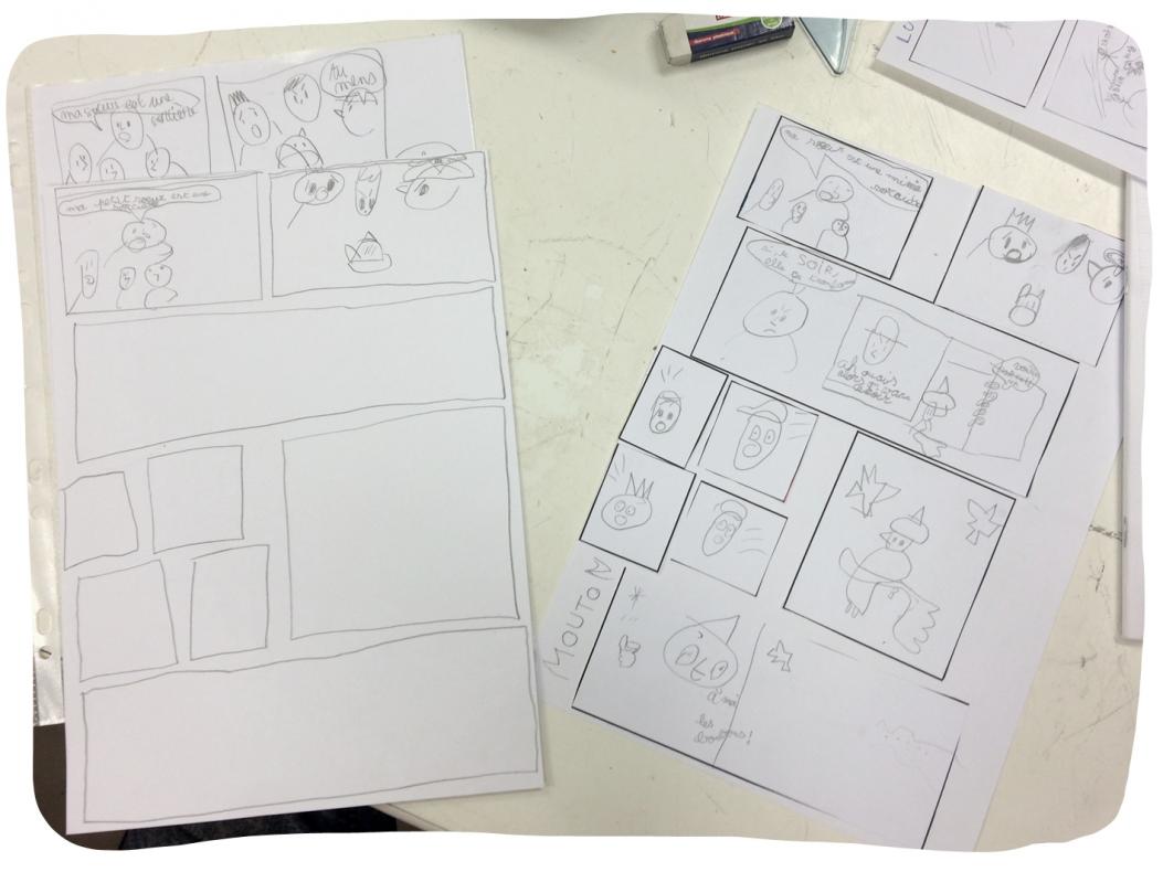 story board et planche finale