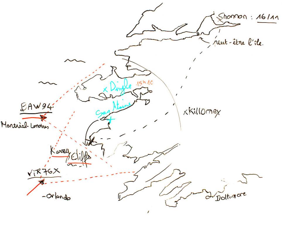 Carte complétée par les élèves