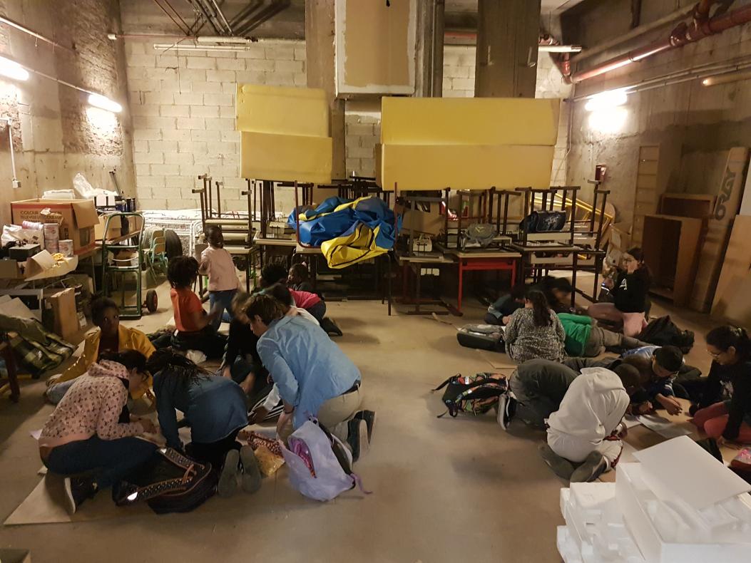Au sous-sol de l'ecole 