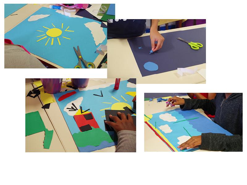 "Le Jour et la Nuit" - Collages en cours