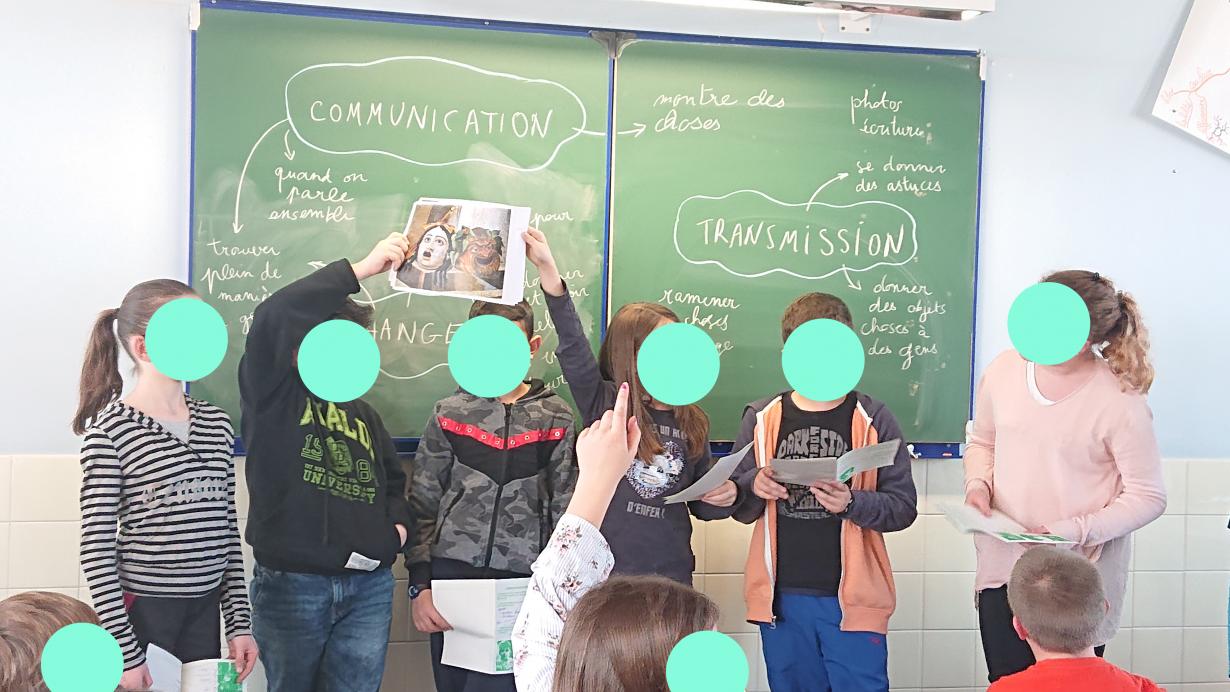 restitution d'un groupe au tableau