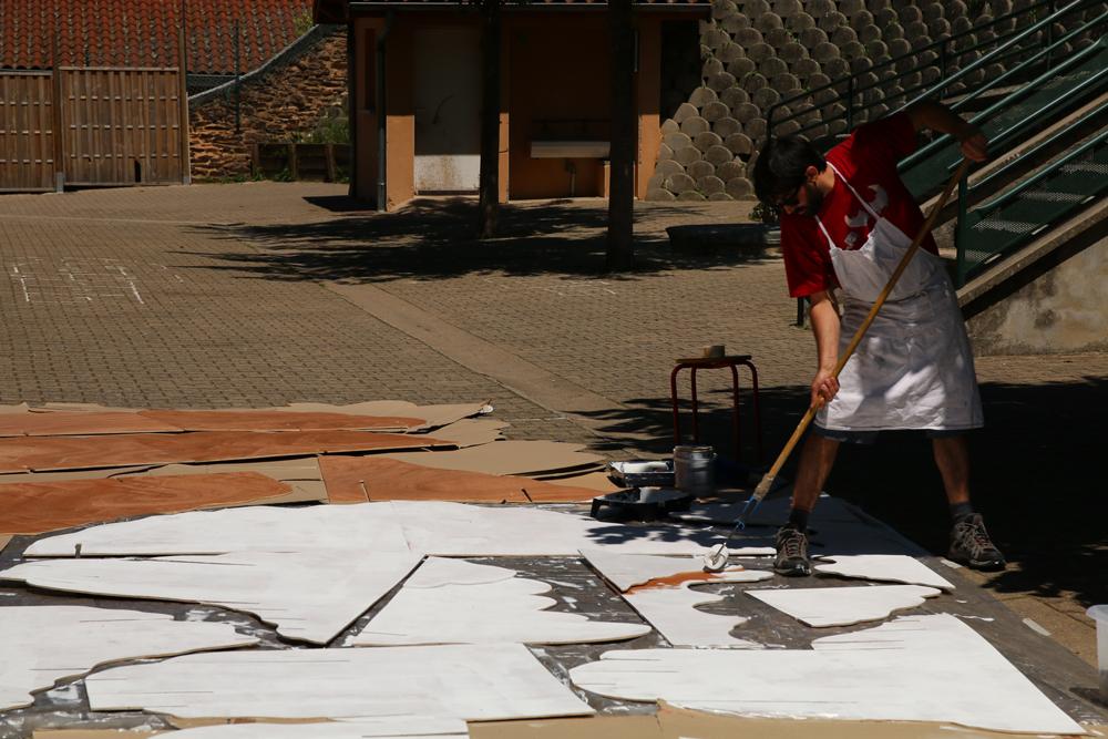 peinture de la sculpture