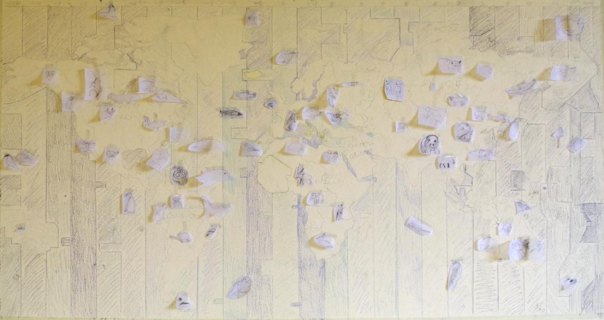 Esquisse pour la fresque