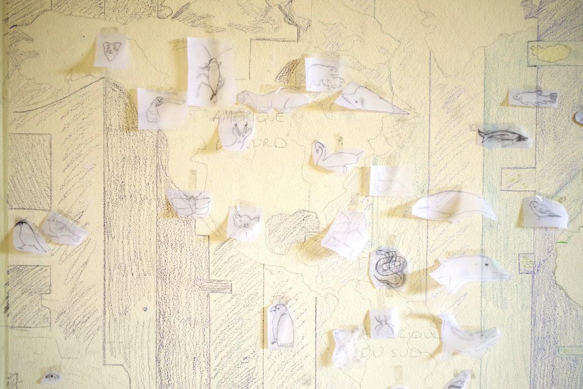 Esquisse pour la fresque