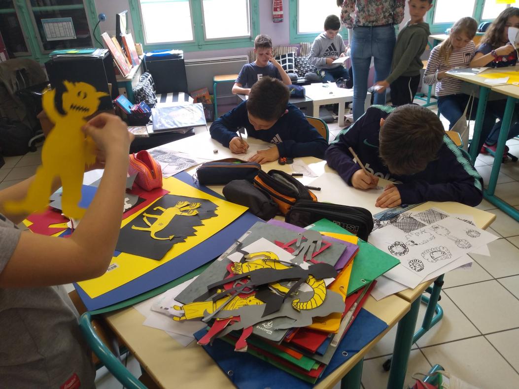 dessins et découpes 