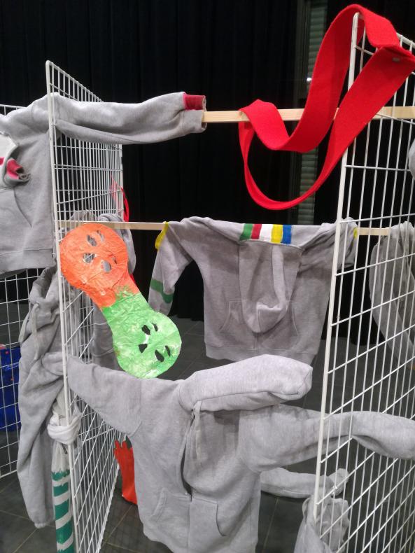 restitution et présentation des sculptures produites par les enfants !