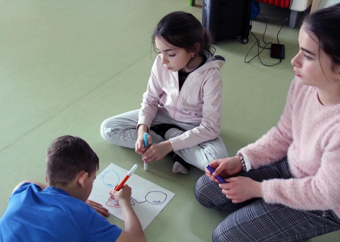 Nathan, Amélia et Zoé