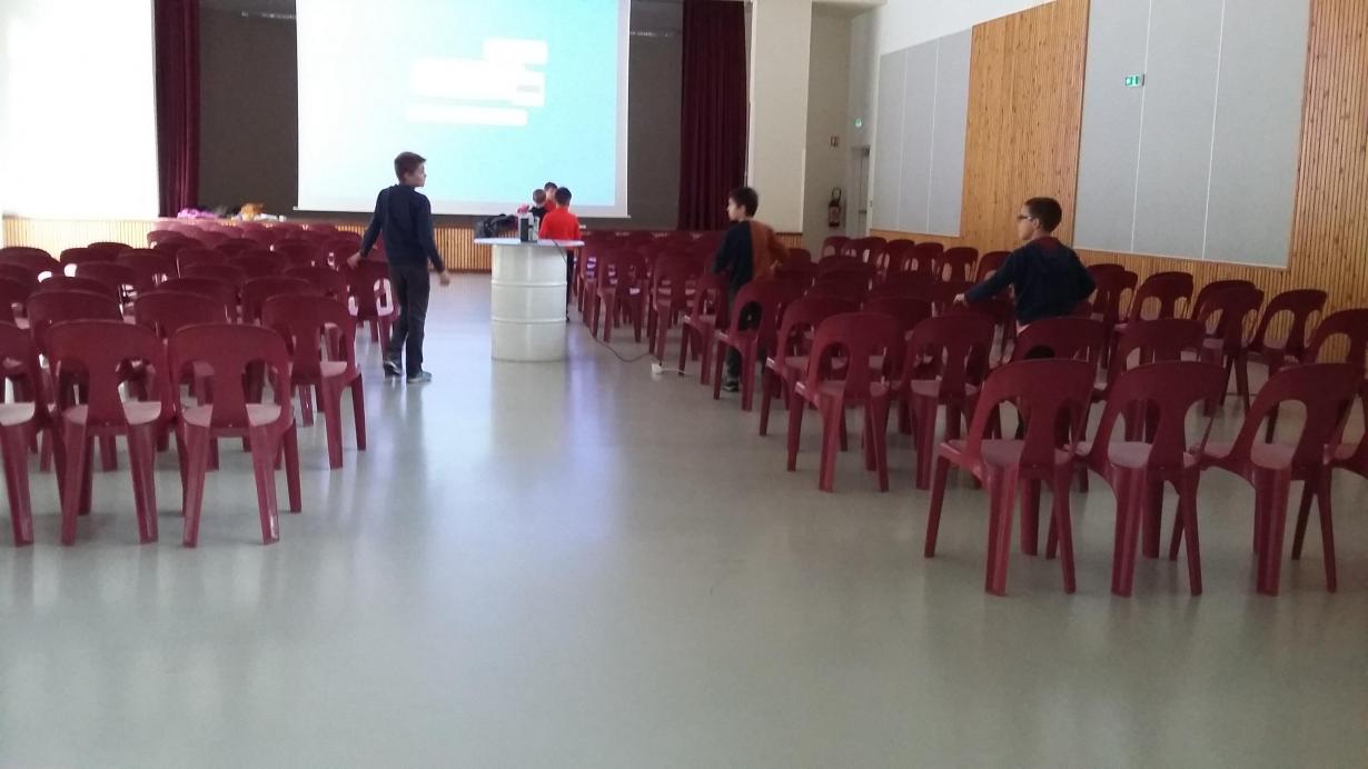 Avant l'arrivée du public