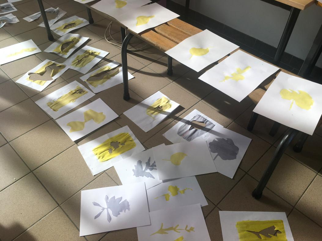 Les pochoirs et tests d'impression