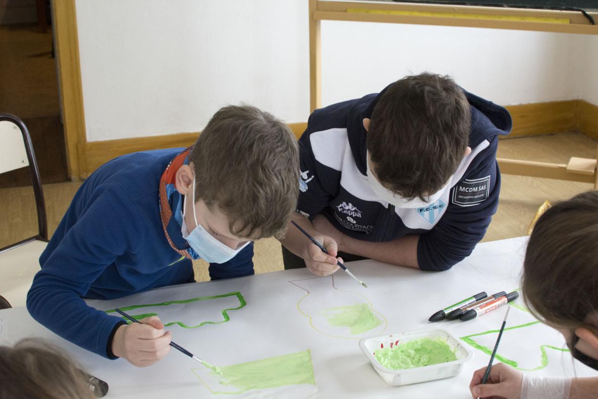 Atelier 11, Fresque & Écriture, 13 janvier