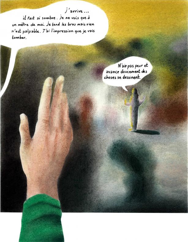 Extrait d'une planche test pour ma futur bande-dessinée.