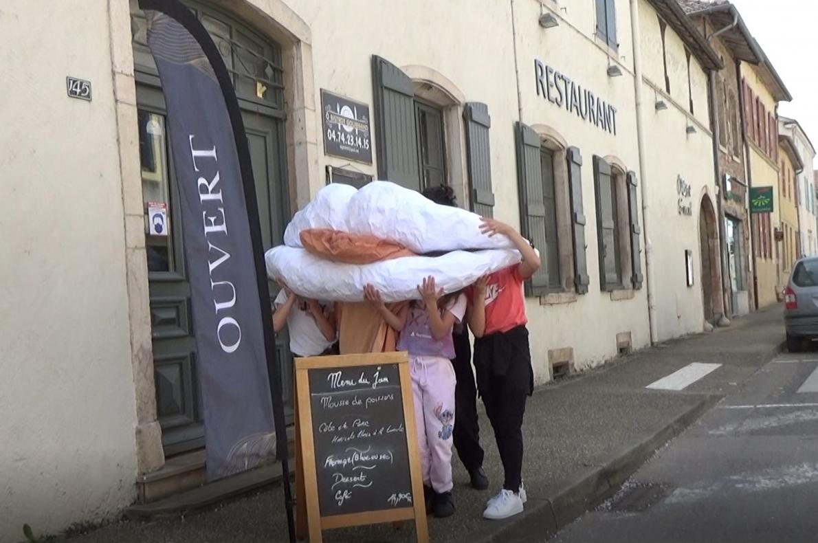 la bouche au restaurant
