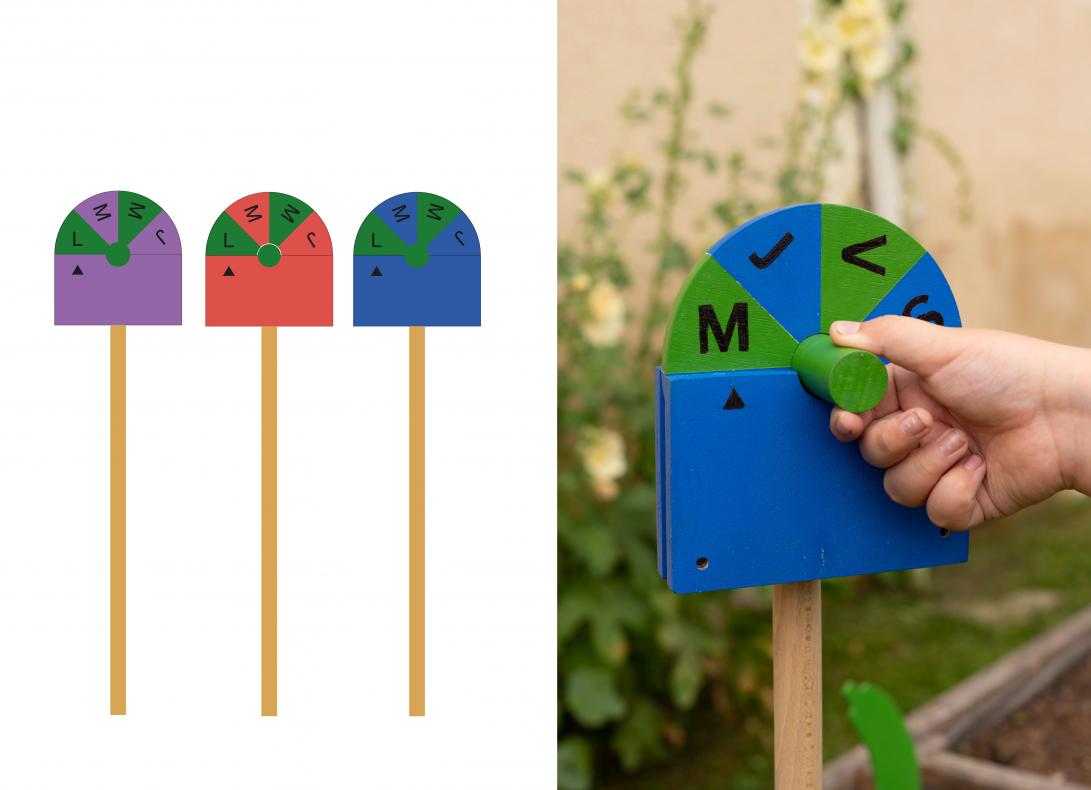 semainier en bois 