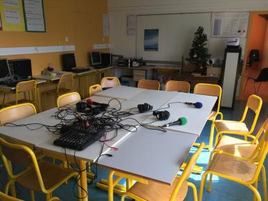 Studio Radio en préparation 