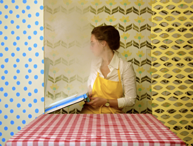Cuisine en papier découpé