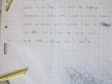  pour les toilettes, on fait pipi dans la forêt