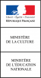 Double logo du Ministère de la Culture et du Ministère de l'éducation nationale