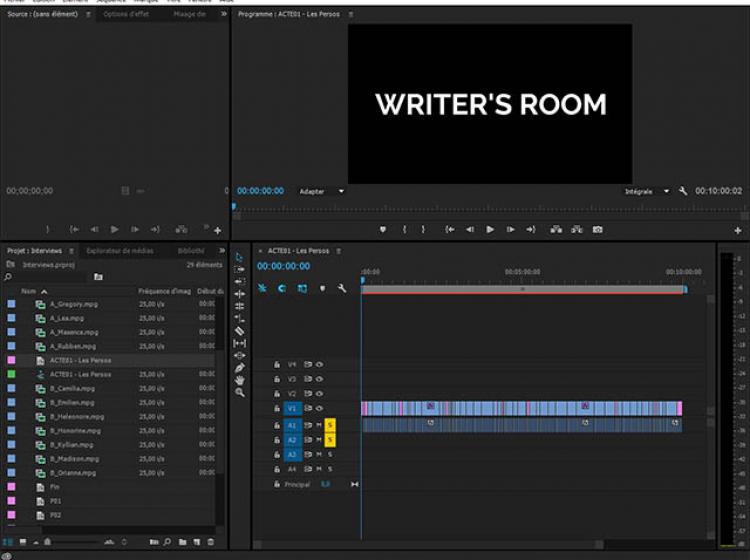 Montage des deux séquences d'interviews proposées aux élèves