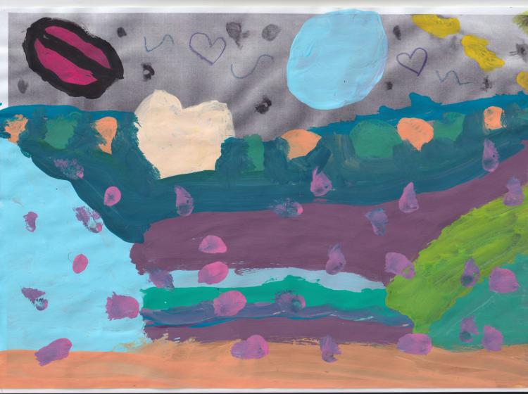 peinture sur photo