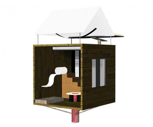 modélisation 3D cabane enfant