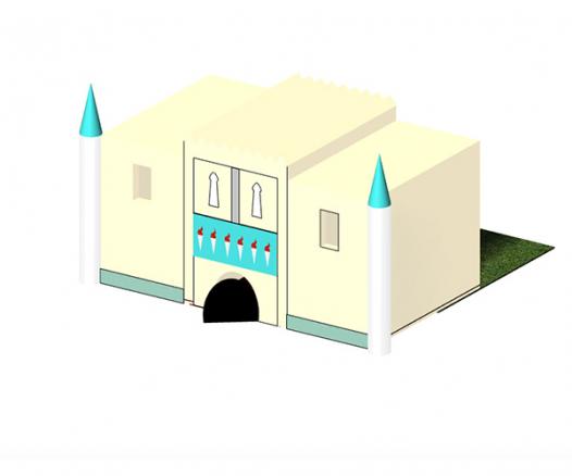 modélisation 3D cabane enfant