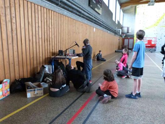 Enregistrement des objets sonores avec l'aide de Benjamin 