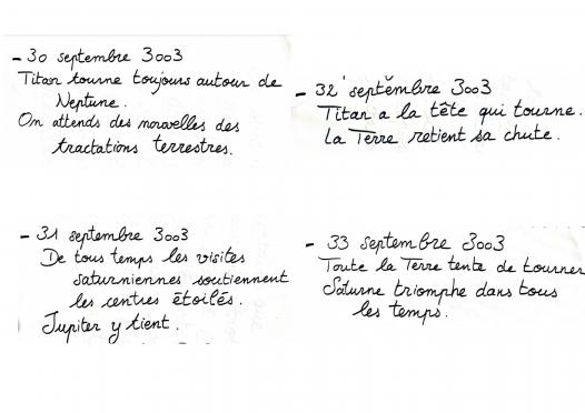 journal de l'espace