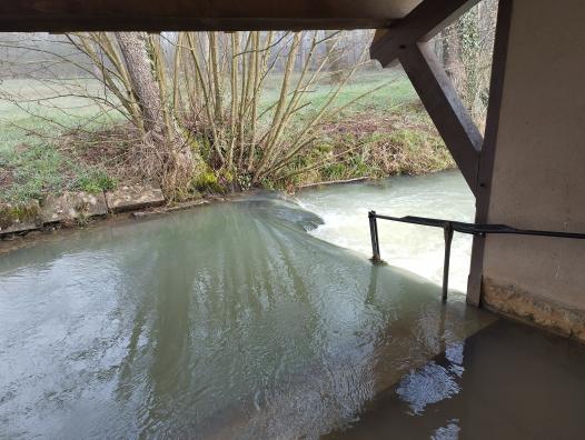 Inondation au lavoir de Frétigney-et-Velloreille