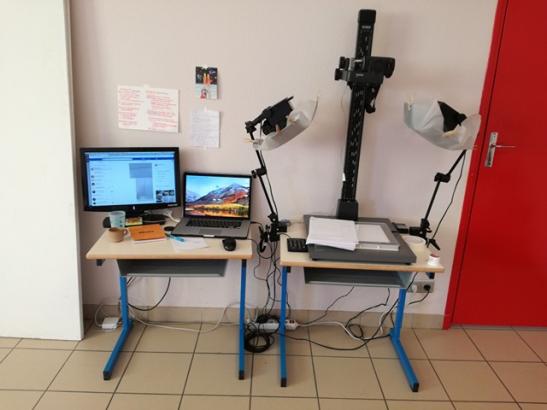 Le studio d'animation à l'école de St-Aulaye