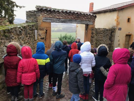 Balade avec les élèves de l'école primaire à Ternand