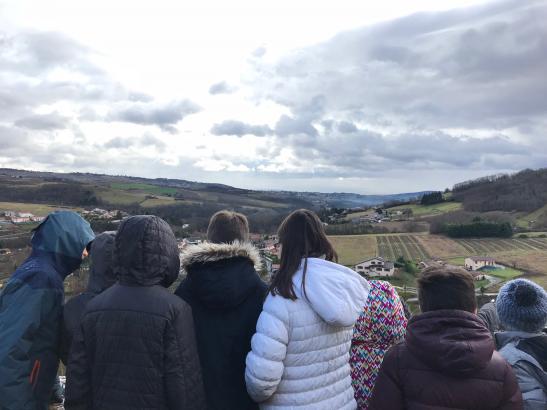 Balade avec les élèves de l'école primaire à Ternand