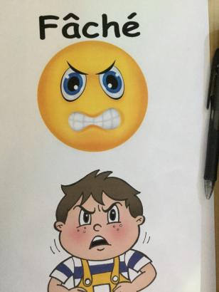 Représentation de la colère selon les élèves