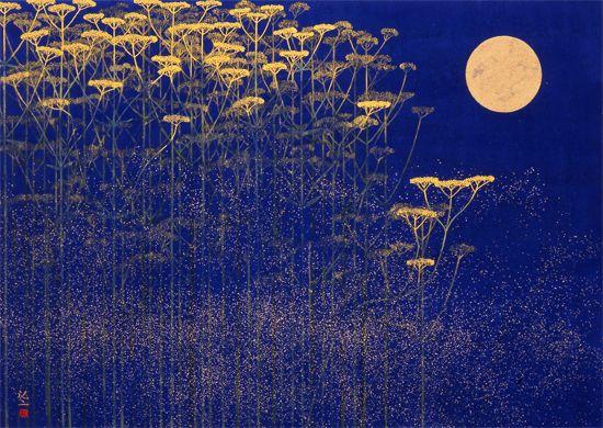 Il s'agit ici encore de Tsuneaki Hiramatsu. L'image me rappelle les contes qu'on me racontait enfant. C'est aussi une piste visuelle, qui pourra être donnée aux enfants comme inspiration à leurs propres dessins, ou qui servira simplement d'image commune aux imaginaires des personnes de la création