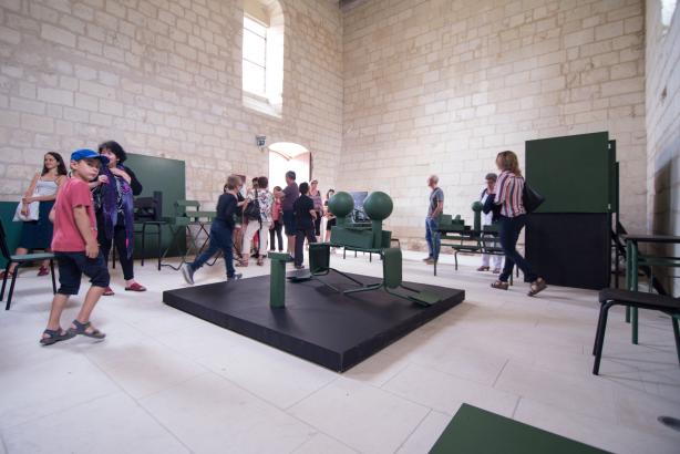 Exposition à l'Abbaye de Fontevraud le 9 juin 2018