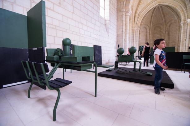 Exposition à l'Abbaye de Fontevraud le 9 juin 2018