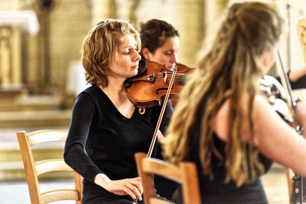 Souvenirs du concert : les musiciens de l’ensemble Les Anges Vagabonds