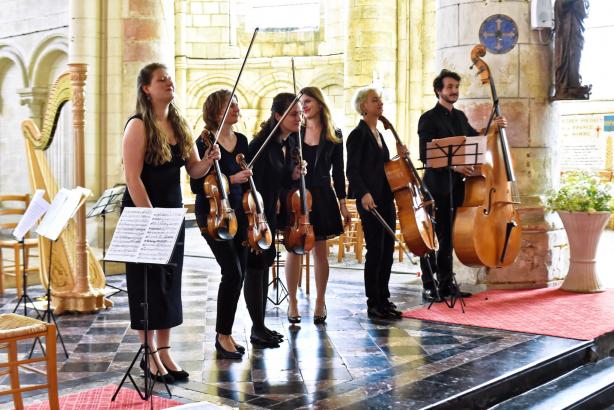 Souvenirs du concert : les musiciens de l’ensemble Les Anges Vagabonds