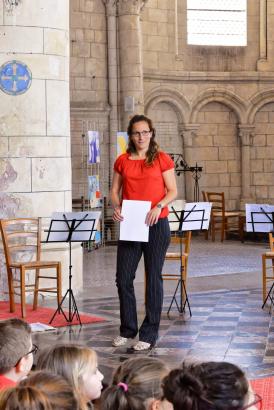 Souvenirs du concert : les élèves de la classe de CM2 de Cindy Rozé