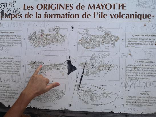 La formation volcanique de l'Ile