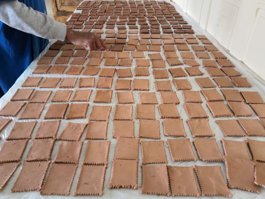 Pâtissez-Tapissez ! petits-beurre Création en cours à l'école primaire Lou Malhoulet