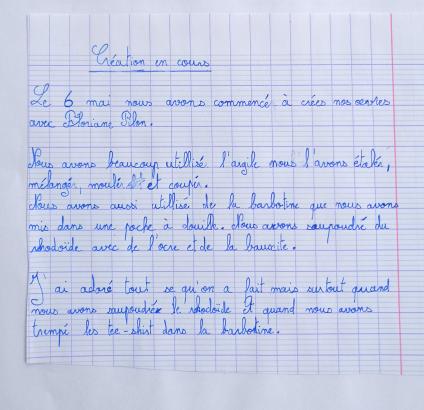 L'avis des CM1. Projet pâtissez-tapissez ! Ecole primaire Lou Malhoulet