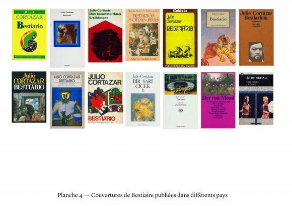 Planche 4  —  Couvertures de Bestiaire publiées dans différents pays