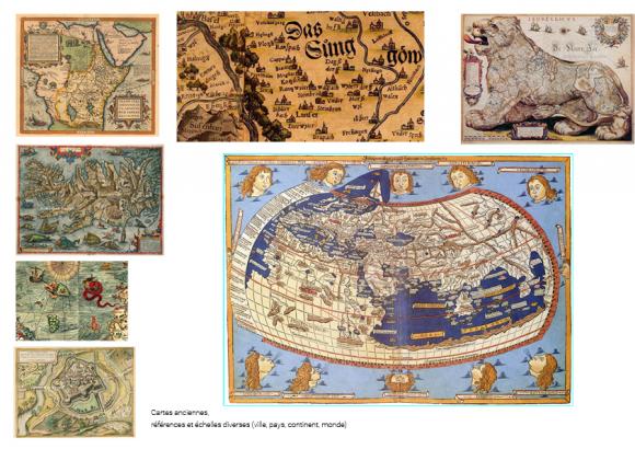 Cartographie ancienne, références, échelles, imaginaire