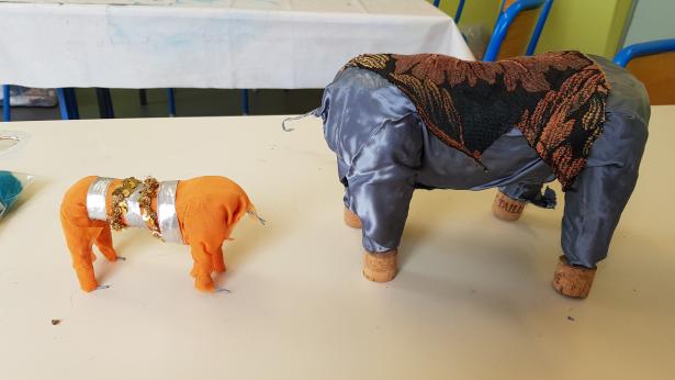 Lion et Elephant
