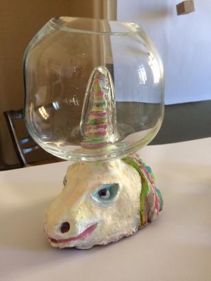 unicorn ceramic glass blowing kids