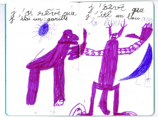 dessin enfant carnet