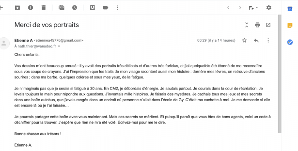 Deuxième mail d'Etienne A.