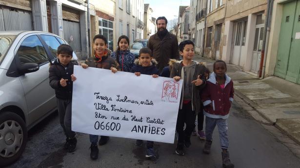 Sur le chemin à la poste avec maître Romain, Sainte-Foy-La-Grande